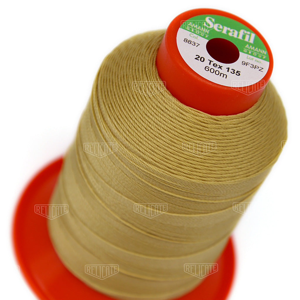 Yellows/Greens Serafil Thread 20 (TEX 135) 8837 - Relicate Leather Automotive Interior Upholstery