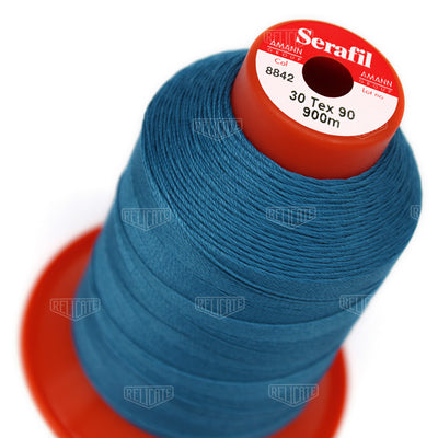 Blues/Purples Serafil Thread 30 (TEX 90) 8842 - Relicate Leather Automotive Interior Upholstery