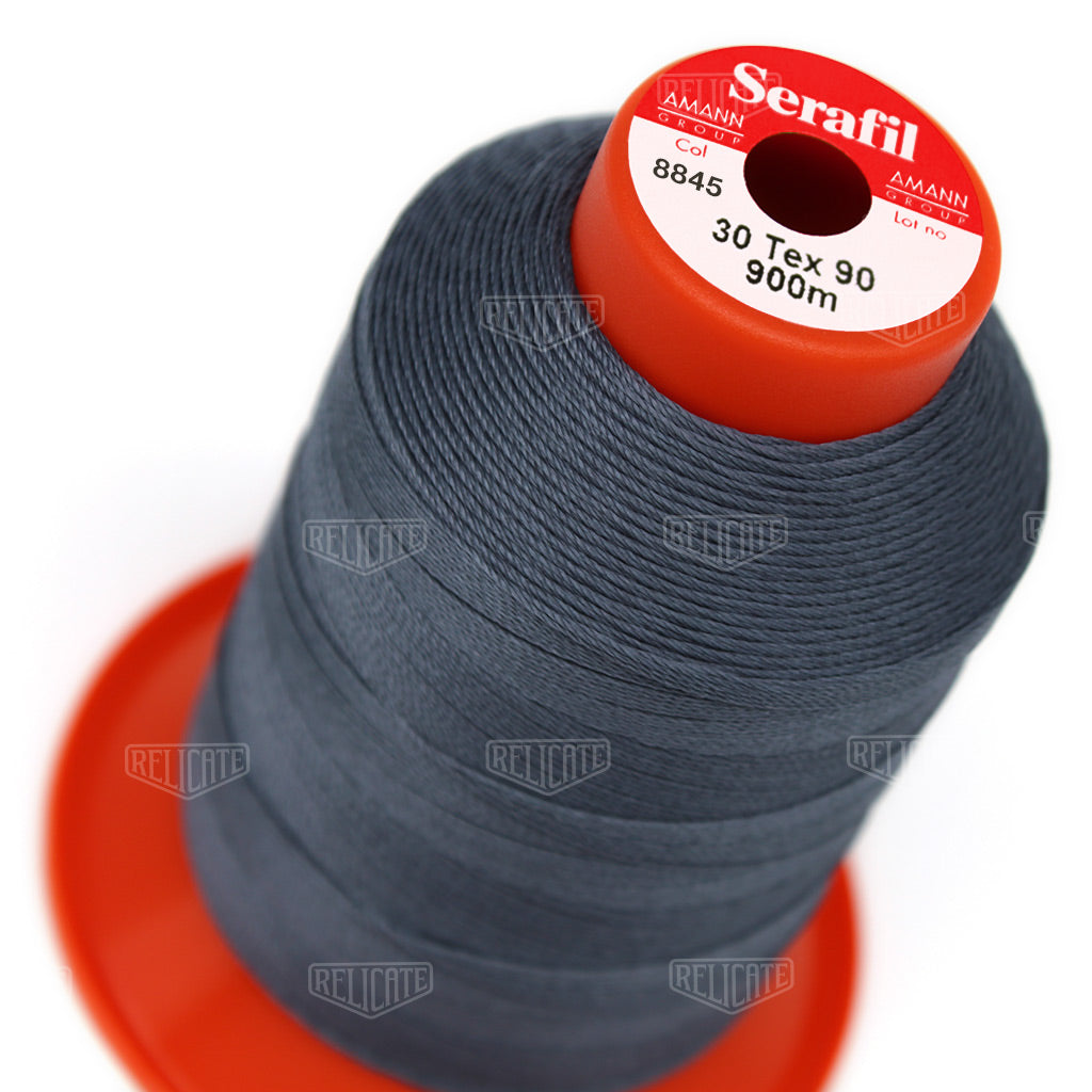 Blues/Purples Serafil Thread 30 (TEX 90) 8845 - Relicate Leather Automotive Interior Upholstery