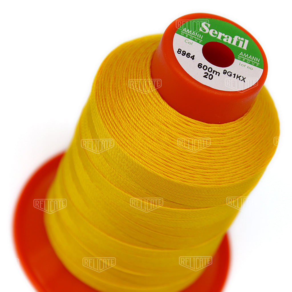 Yellows/Greens Serafil Thread 20 (TEX 135) 8964 - Relicate Leather Automotive Interior Upholstery