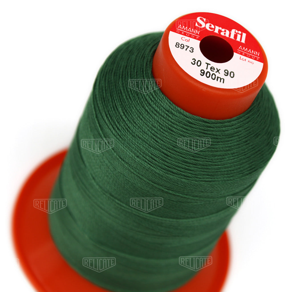 Yellows/Greens Serafil Thread 30 (TEX 90) 8973 - Relicate Leather Automotive Interior Upholstery