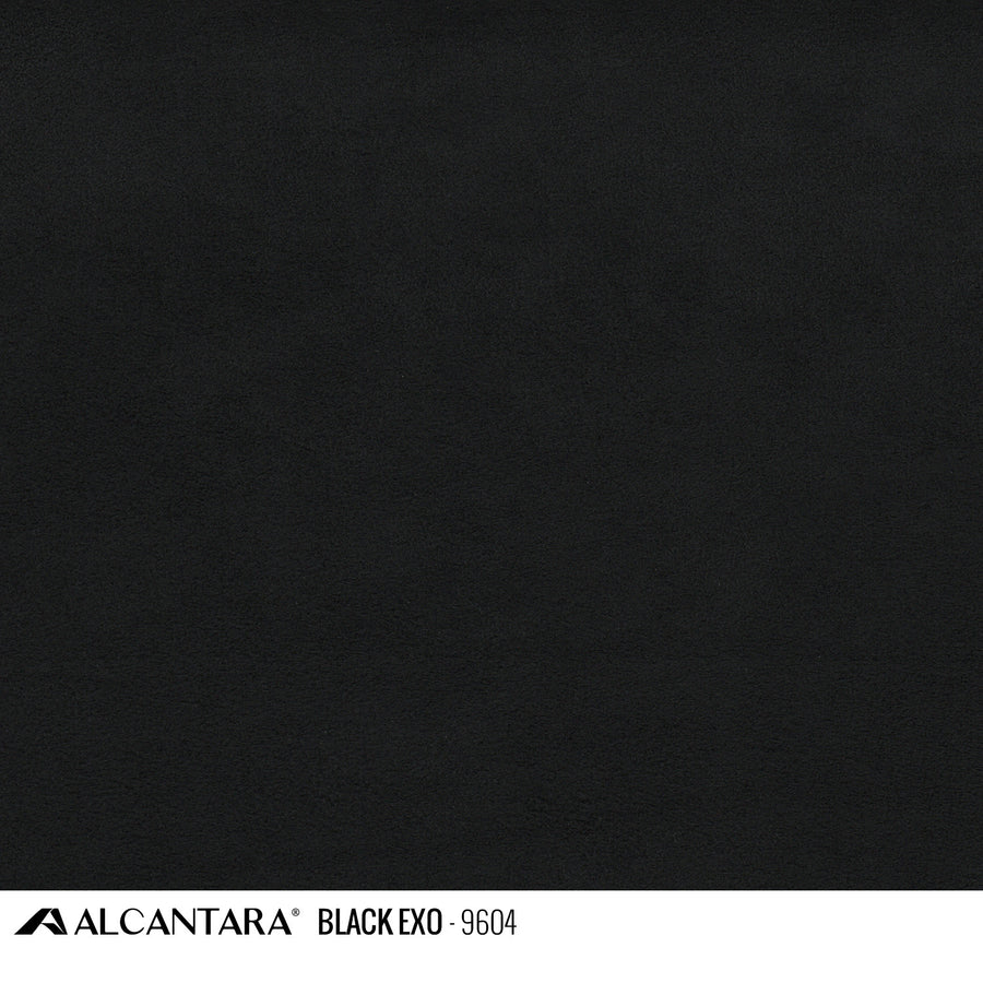 ORIGINAL Alcantara fabric DEEP BLACK with 2.50 mm foam back 150 cm  stretchable
