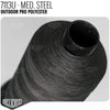 Outdoor PRO Polyester Thread - SIZE 30 (TEX 90) - 8oz Med. Steel - 7113U - Size 30 (TEX 90) - 8oz - Relicate Leather Automotive Interior Upholstery