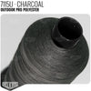 Outdoor PRO Polyester Thread - SIZE 30 (TEX 90) - 16oz Charcoal - 7115U - Size 30 (TEX 90) - 1LB - Relicate Leather Automotive Interior Upholstery
