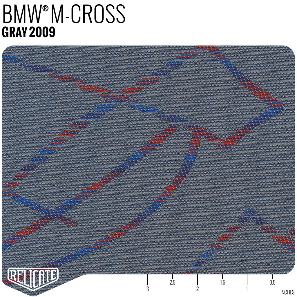 M CROSS FABRIC - GRAY Product / Gray - Relicate Leather Automotive Interior Upholstery