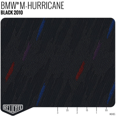 BMW M-Fabrics by the Linear Foot M Hurricane - Black M-Color 2010 - Linear Foot - Relicate Leather Automotive Interior Upholstery