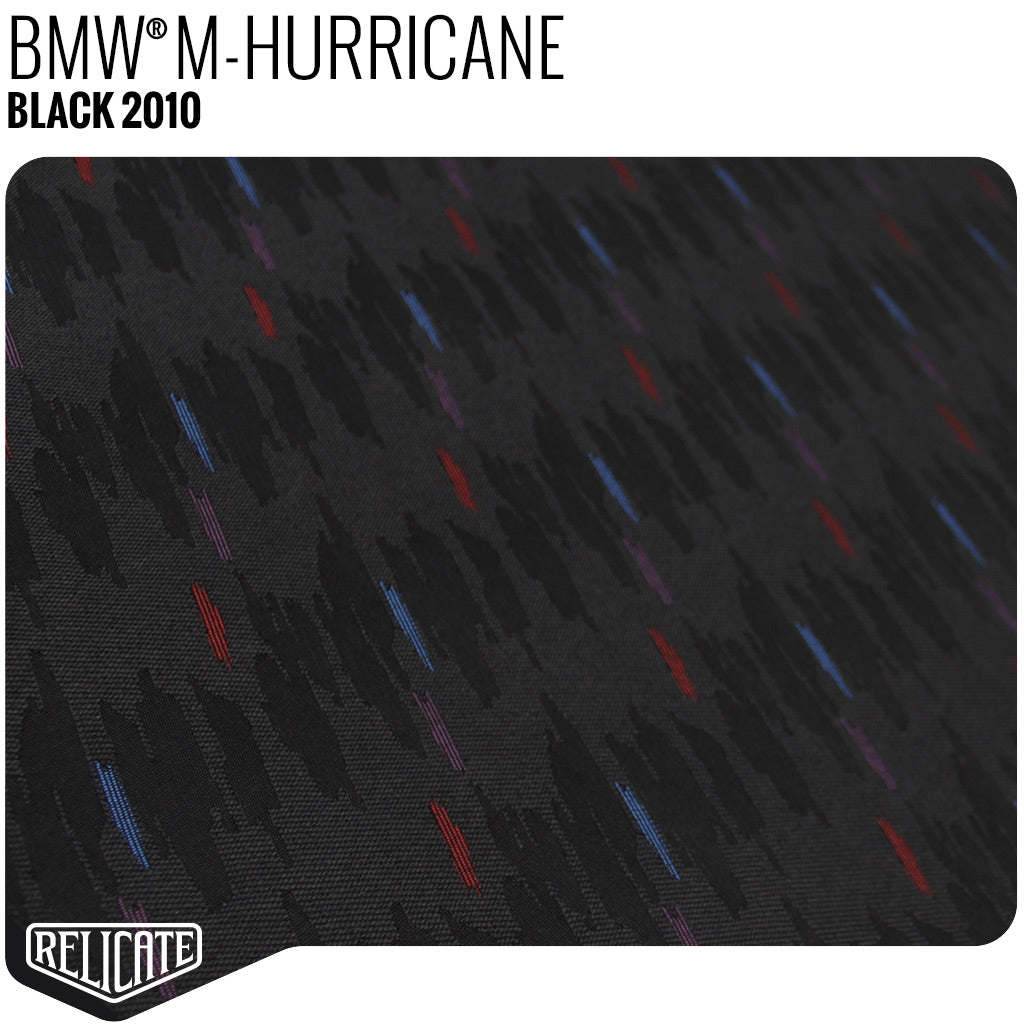 M HURRICANE FABRIC - BLACK  - Relicate Leather Automotive Interior Upholstery