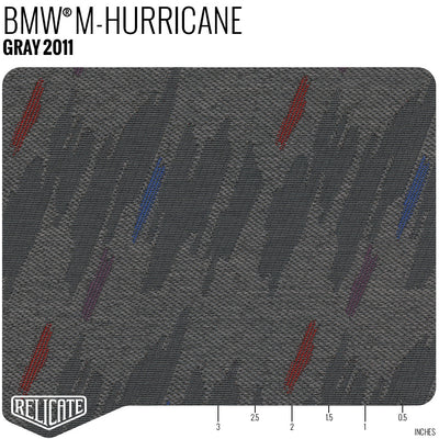 BMW M-Fabrics by the Linear Foot M Hurricane - Gray M-Color 2011 - Linear Foot - Relicate Leather Automotive Interior Upholstery