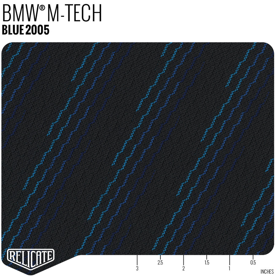 M TECH FABRIC - BLUE Product / Blue - Relicate Leather Automotive Interior Upholstery