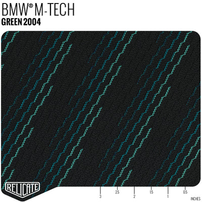 BMW M-Fabrics by the Linear Foot M Tech - Green 2004 - Linear Foot - Relicate Leather Automotive Interior Upholstery