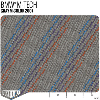 BMW M-Fabrics by the Linear Foot M Tech - Gray M-Color 2007 - Linear Foot - Relicate Leather Automotive Interior Upholstery