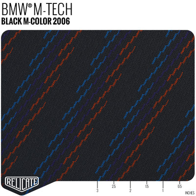 BMW M-Fabrics by the Linear Foot M Tech - Black M-Color 2006 - Linear Foot - Relicate Leather Automotive Interior Upholstery