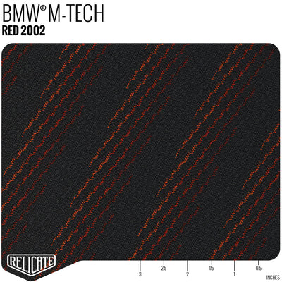BMW M-Fabrics by the Linear Foot M Tech - Red 2002 - Linear Foot - Relicate Leather Automotive Interior Upholstery