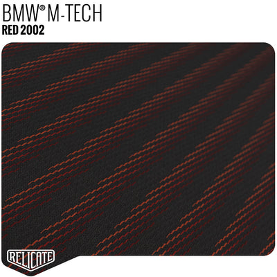 M TECH FABRIC - RED  - Relicate Leather Automotive Interior Upholstery