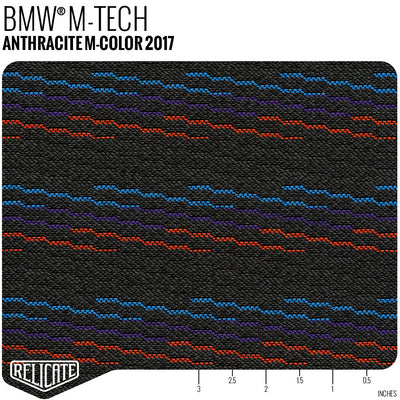 BMW M-Fabrics by the Linear Foot M Tech - Anthracite M-Color 2017 - Linear Foot - Relicate Leather Automotive Interior Upholstery