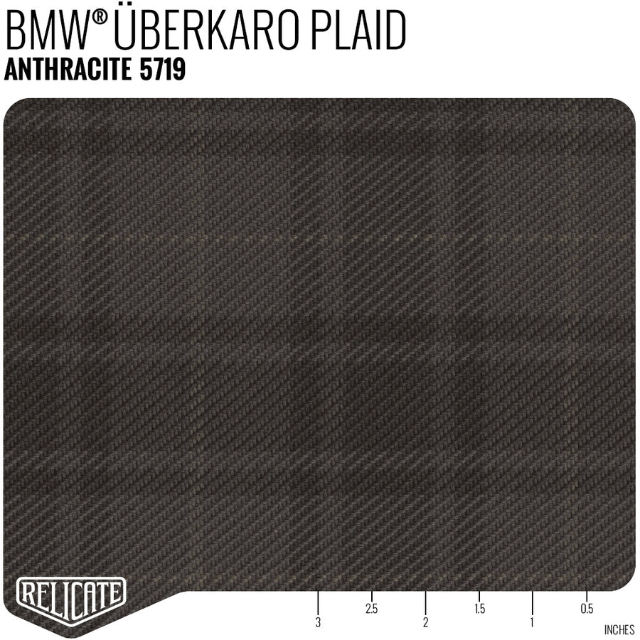 ÜBERKARO FABRIC FOR BMW - ANTHRACITE Product / Anthracite - Relicate Leather Automotive Interior Upholstery