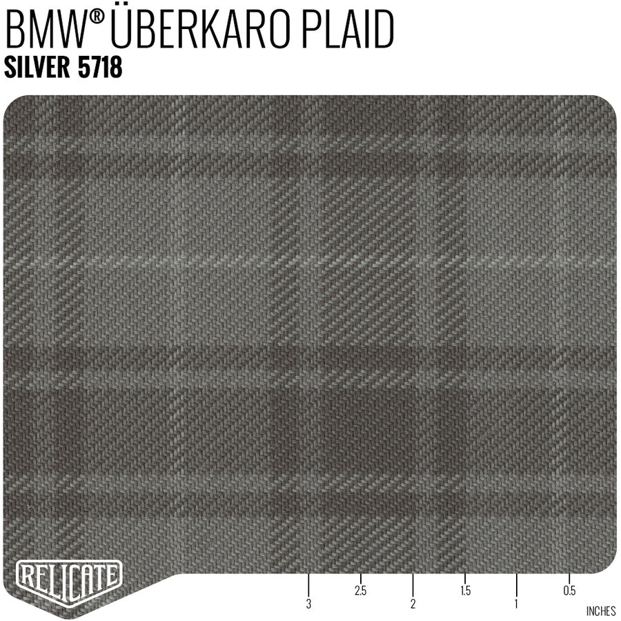 ÜBERKARO FABRIC FOR BMW - SILVER Product / Silver - Relicate Leather Automotive Interior Upholstery