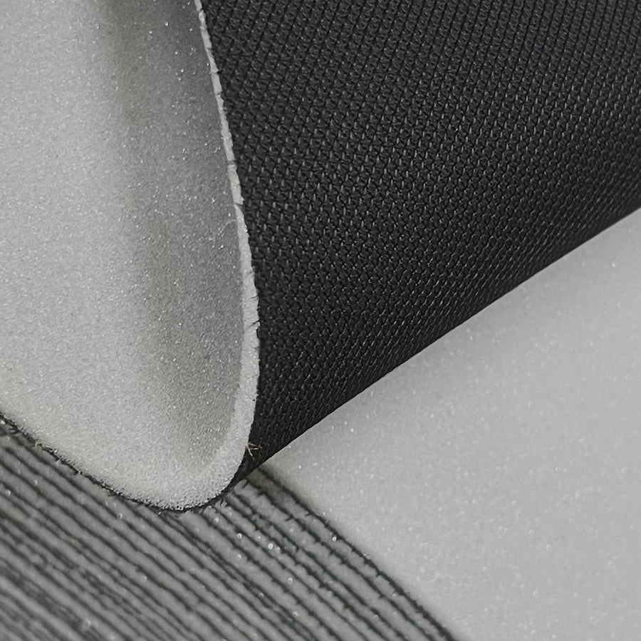 BLACK FOAM BACKED HEADLINER MATERIAL  - Relicate Leather Automotive Interior Upholstery