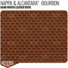 Hand Woven Leather - Nappa & Alcantara - Bourbon Product / 6 Linear Inches - Relicate Leather Automotive Interior Upholstery