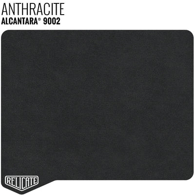 Alcantara - Small Panels 9002 Anthracite - Unbacked / 12 x 11.5 - Relicate Leather Automotive Interior Upholstery