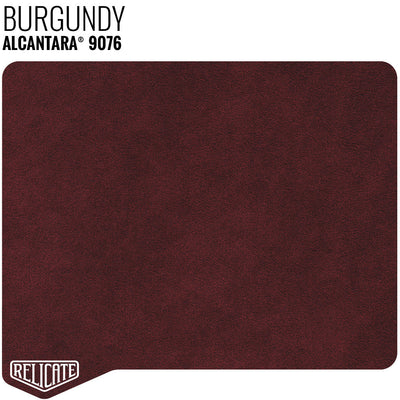 Alcantara - Small Panels 9076 Burgundy - Unbacked / 12 x 11.5 - Relicate Leather Automotive Interior Upholstery