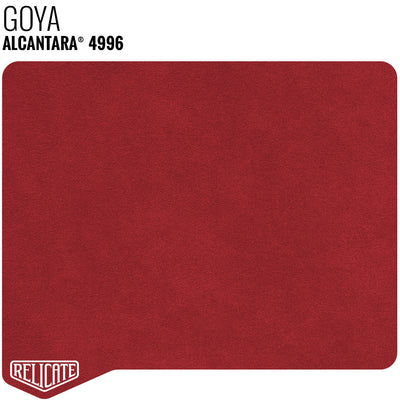 Alcantara - Small Panels 4996 Goya Red - Unbacked / 12 x 11.5 - Relicate Leather Automotive Interior Upholstery