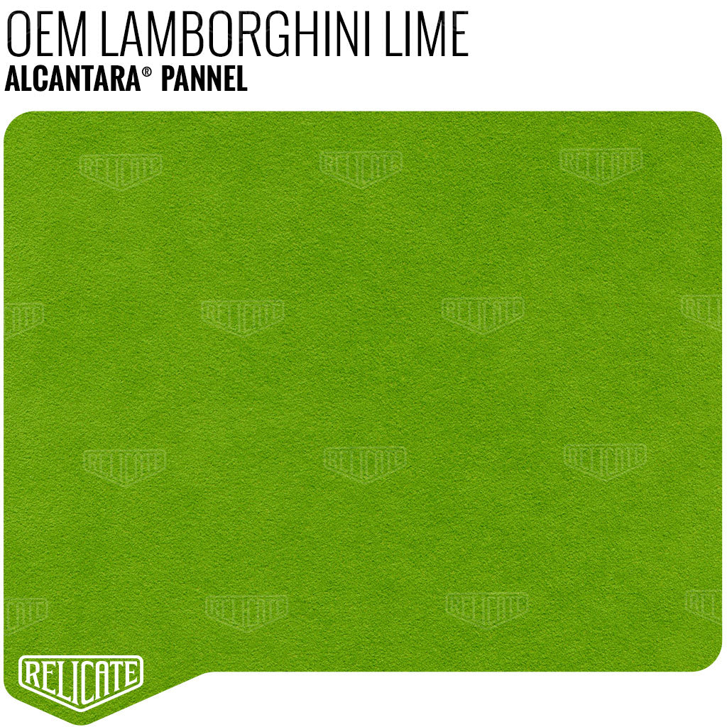 Alcantara Pannel - Lamborghini Lime YARDAGE - Relicate Leather Automotive Interior Upholstery