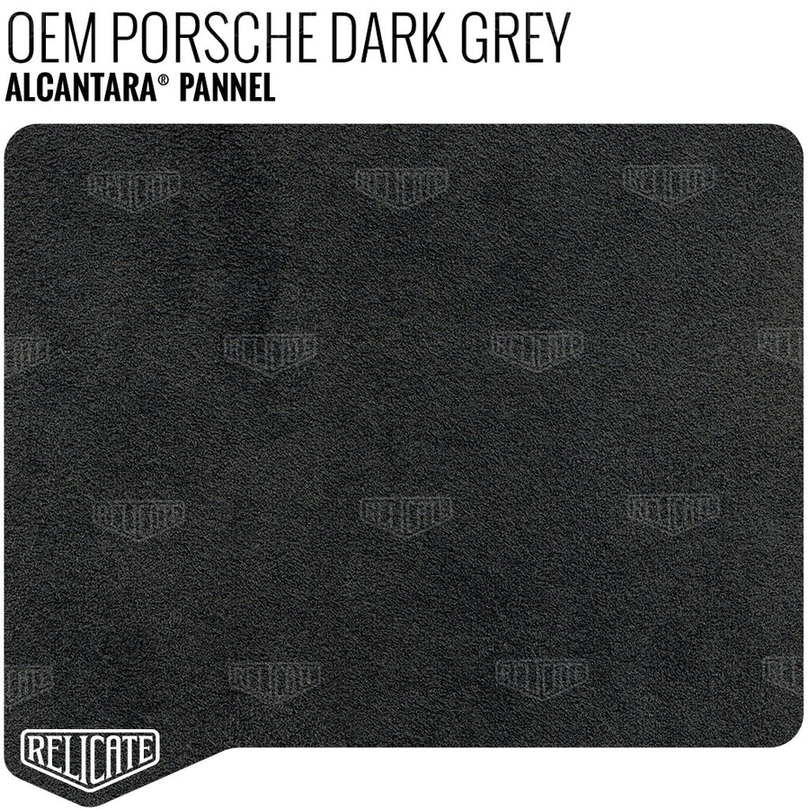 Alcantara Pannel - Porsche Dark Grey YARDAGE - Relicate Leather Automotive Interior Upholstery