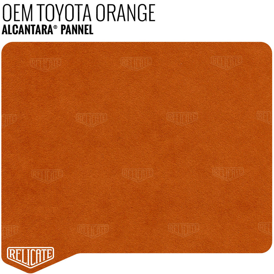 Alcantara Pannel - Toyota Orange YARDAGE - Relicate Leather Automotive Interior Upholstery