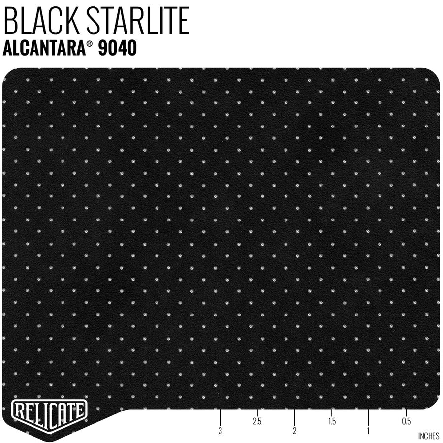 Alcantara Starlite Perforated - Black Black 9040 Starlite / Product - Relicate Leather Automotive Interior Upholstery