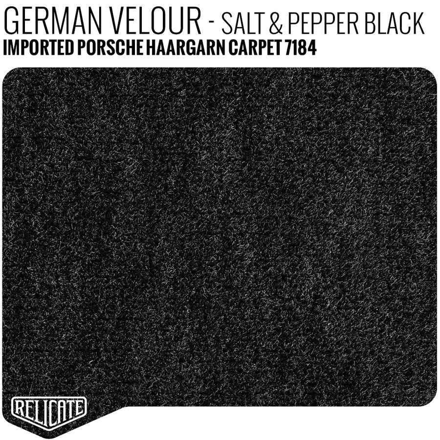 German Haargarn Carpet - Salt & Pepper Black Yardage - Relicate Leather Automotive Interior Upholstery