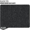 German Square Weave Carpet - Black 319 Yardage - Relicate Leather Automotive Interior Upholstery