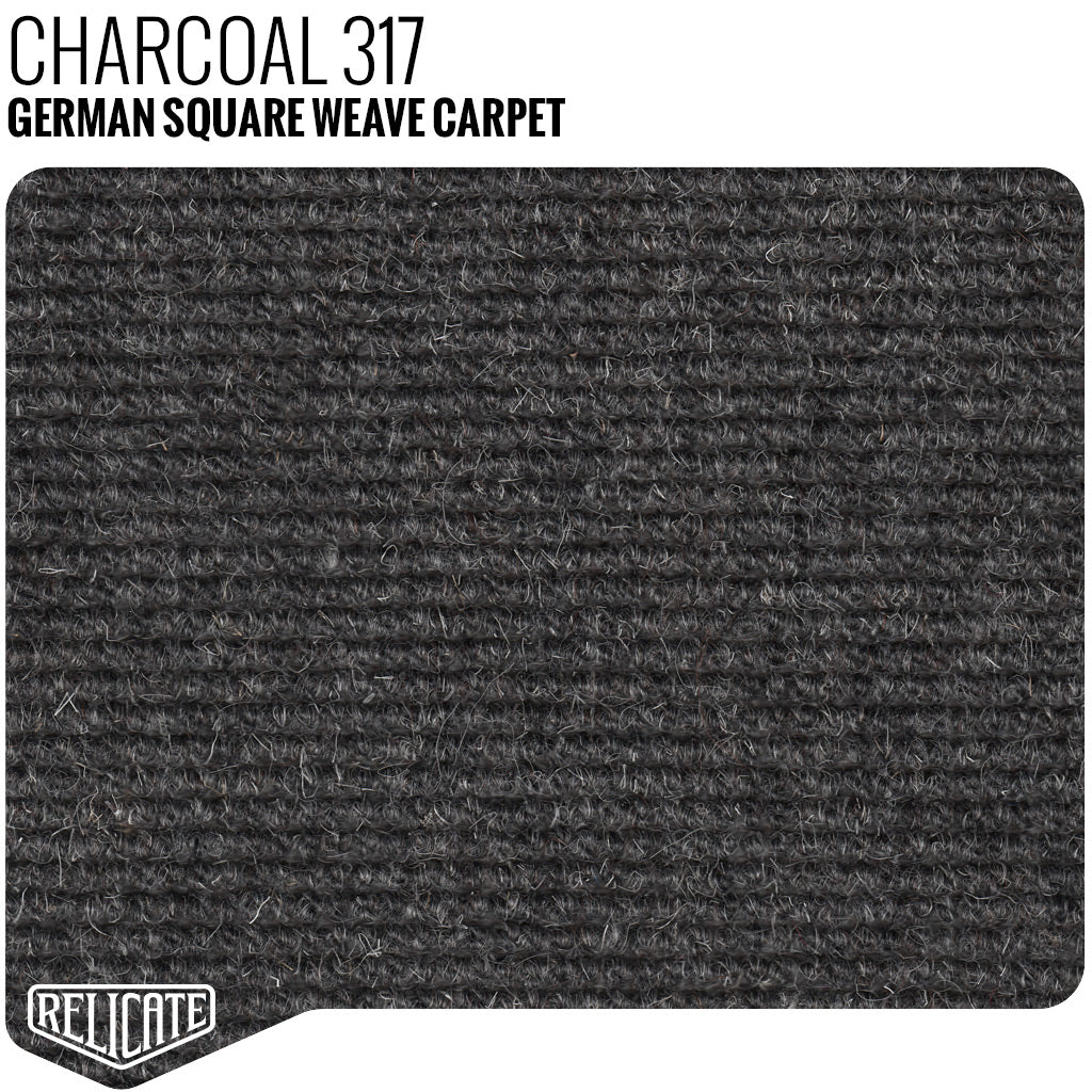 German Square Relicate 317 Weave Charcoal - Carpet 