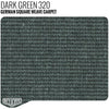 German Square Weave Carpet - Dark Green 320 Yardage - Relicate Leather Automotive Interior Upholstery