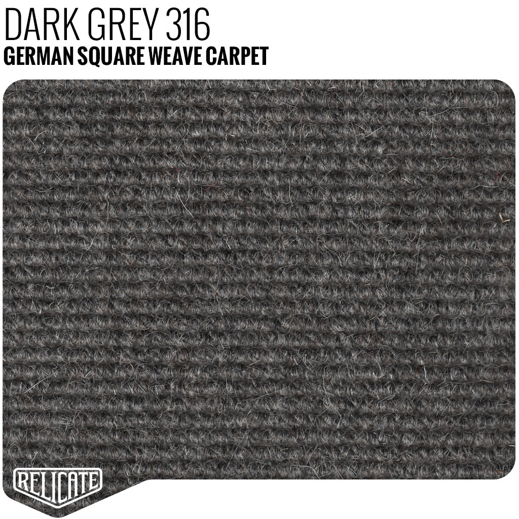 German Square Weave Carpet Remnants  - Relicate Leather Automotive Interior Upholstery