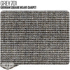 German Square Weave Carpet Remnants Grey - 13" x 71" - Relicate Leather Automotive Interior Upholstery