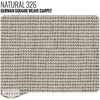 German Square Weave Carpet Remnants Natural - 12" x 71" - Relicate Leather Automotive Interior Upholstery