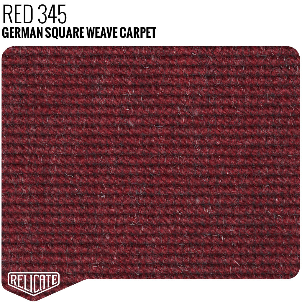 German Square Weave Carpet Remnants - Relicate Leather Automotive Interior Upholstery