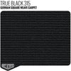 German Square Weave Carpet - True Black 315 Yardage - Relicate Leather Automotive Interior Upholstery