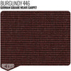 German Square Weave Carpet Remnants Burgundy - 19" x 65" - Relicate Leather Automotive Interior Upholstery