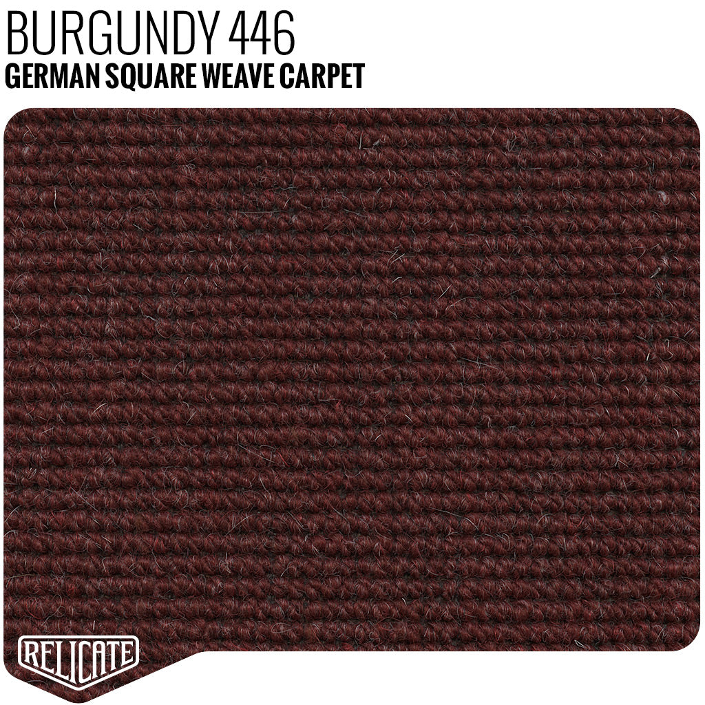 German Square Weave Carpet Remnants - Relicate Leather Automotive Interior Upholstery