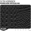 EX TEK Motorcycle Leather - Hornback Matte Black Product / 1/2 Hide - Relicate Leather Automotive Interior Upholstery