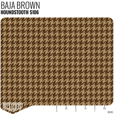 Houndstooth and Pepita by the Linear Foot Houndstooth - Baja Brown 5106 - Linear Foot - Relicate Leather Automotive Interior Upholstery