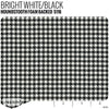 Foam Backed Houndstooth Seat Fabric - Bright White/Black Product / Bright White/Black - Relicate Leather Automotive Interior Upholstery