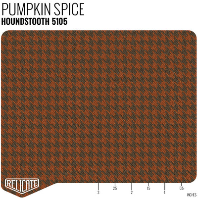 Houndstooth and Pepita by the Linear Foot Houndstooth - Pumpkin Spice 5105 - Linear Foot - Relicate Leather Automotive Interior Upholstery