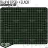 Houndstooth Seat Fabric - Rallye Green / Black Product / Rallye Green/Black - Relicate Leather Automotive Interior Upholstery