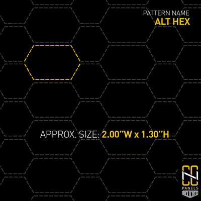 Alt Hex CNC Stitched Panel  - Relicate Leather Automotive Interior Upholstery