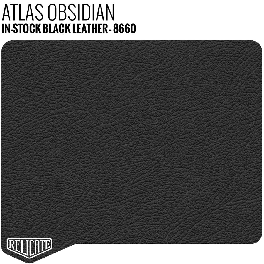 Atlas Obsidian Leather Product / 1/4 Hide - Relicate Leather Automotive Interior Upholstery