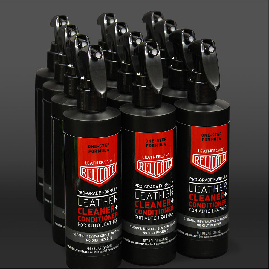 Relicate Leather Cleaner + Conditioner 8oz Bottle - Relicate Leather Automotive Interior Upholstery