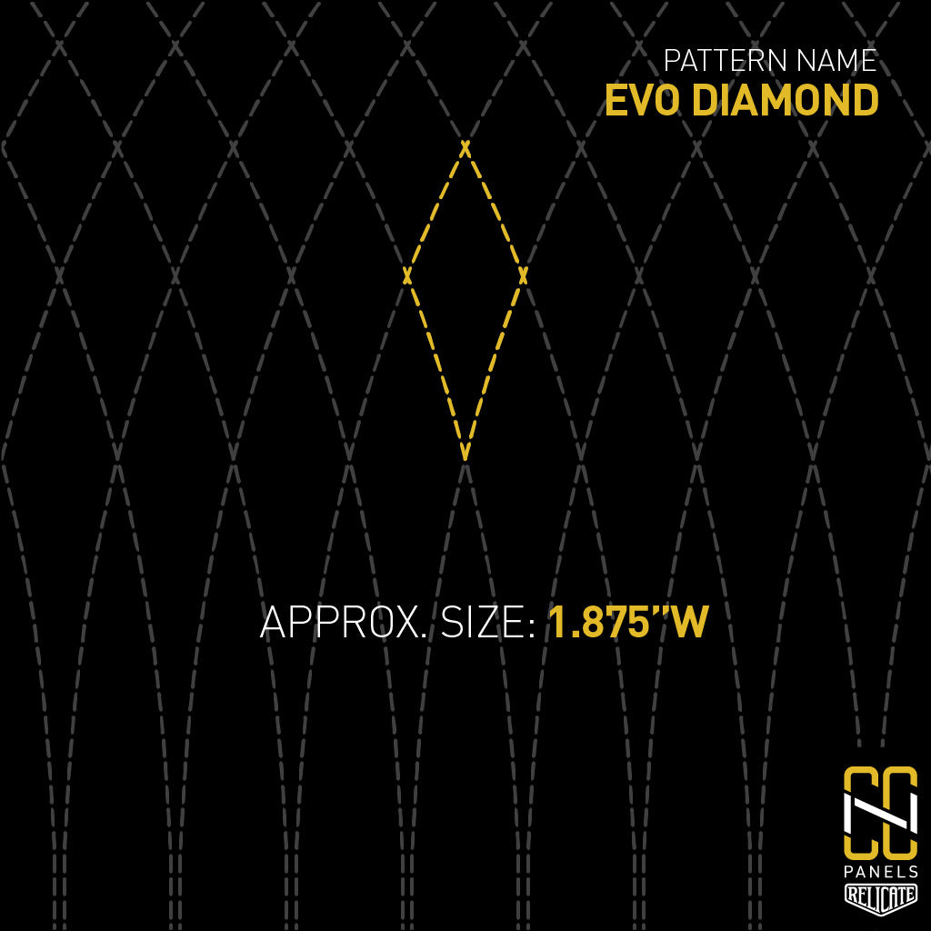 Evo Diamond CNC Stitched Panel  - Relicate Leather Automotive Interior Upholstery